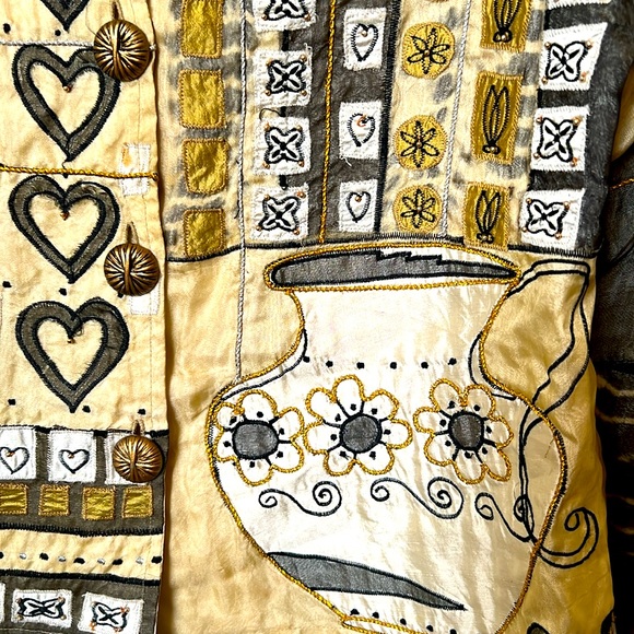 Sandy Starkman 100% silk jacket - Picture 2 of 3